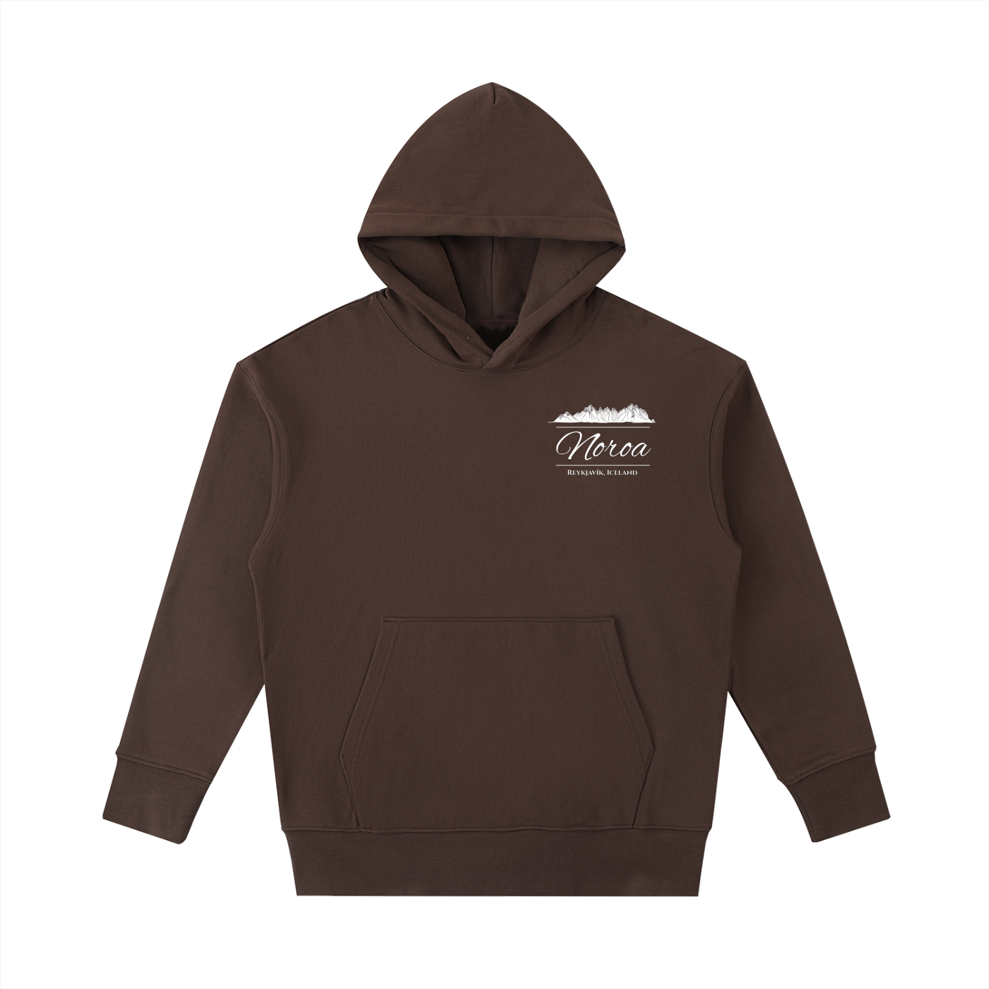 Iceland Mountains Cotton Hoodie