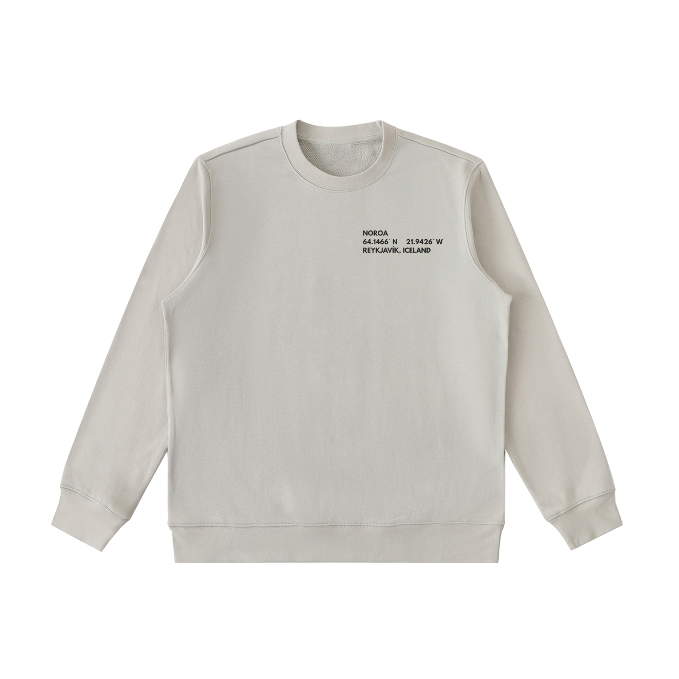Reykjavík Coordinates Crewneck Sweatshirt