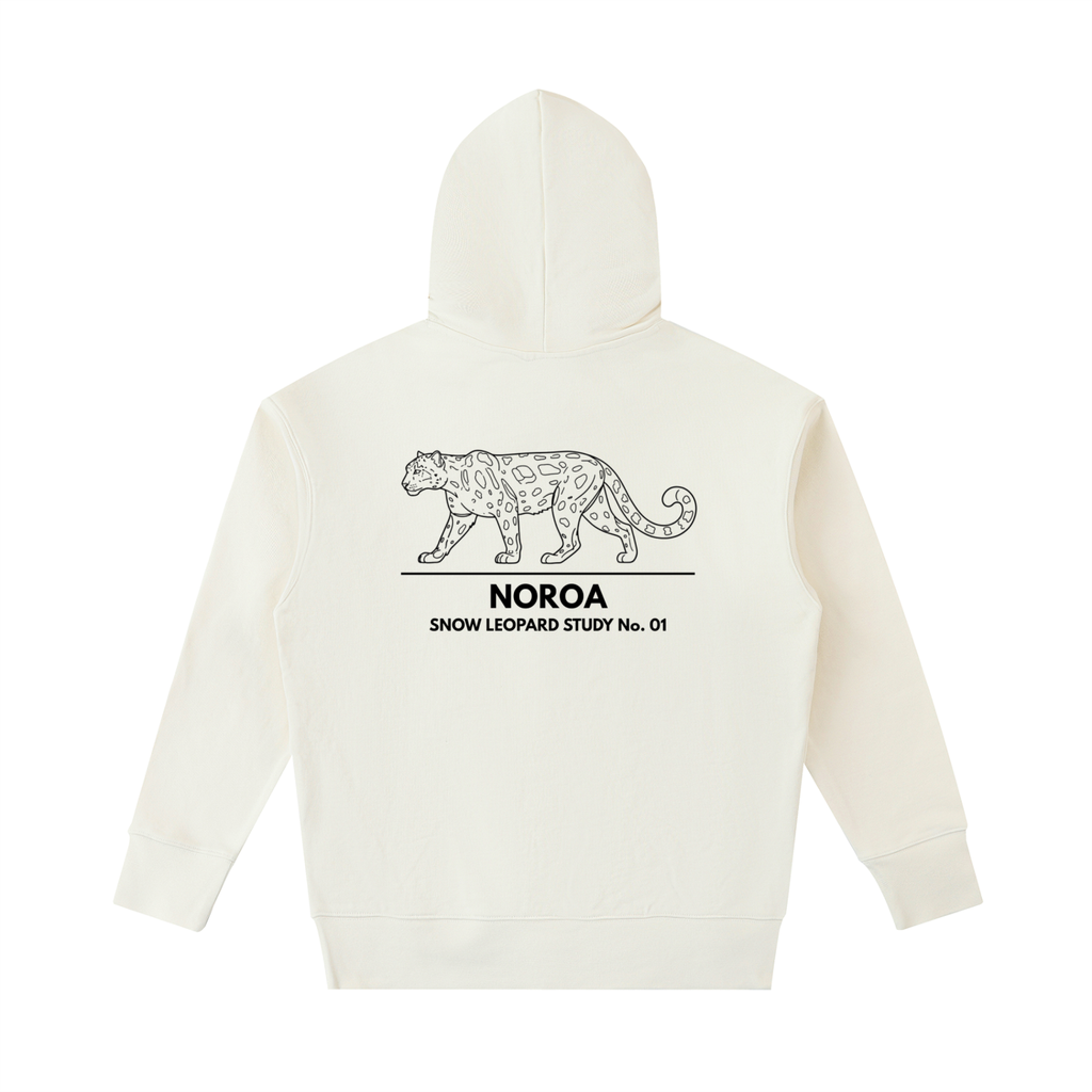 Snow Leopard Study No. 01 Heavyweight Hoodie