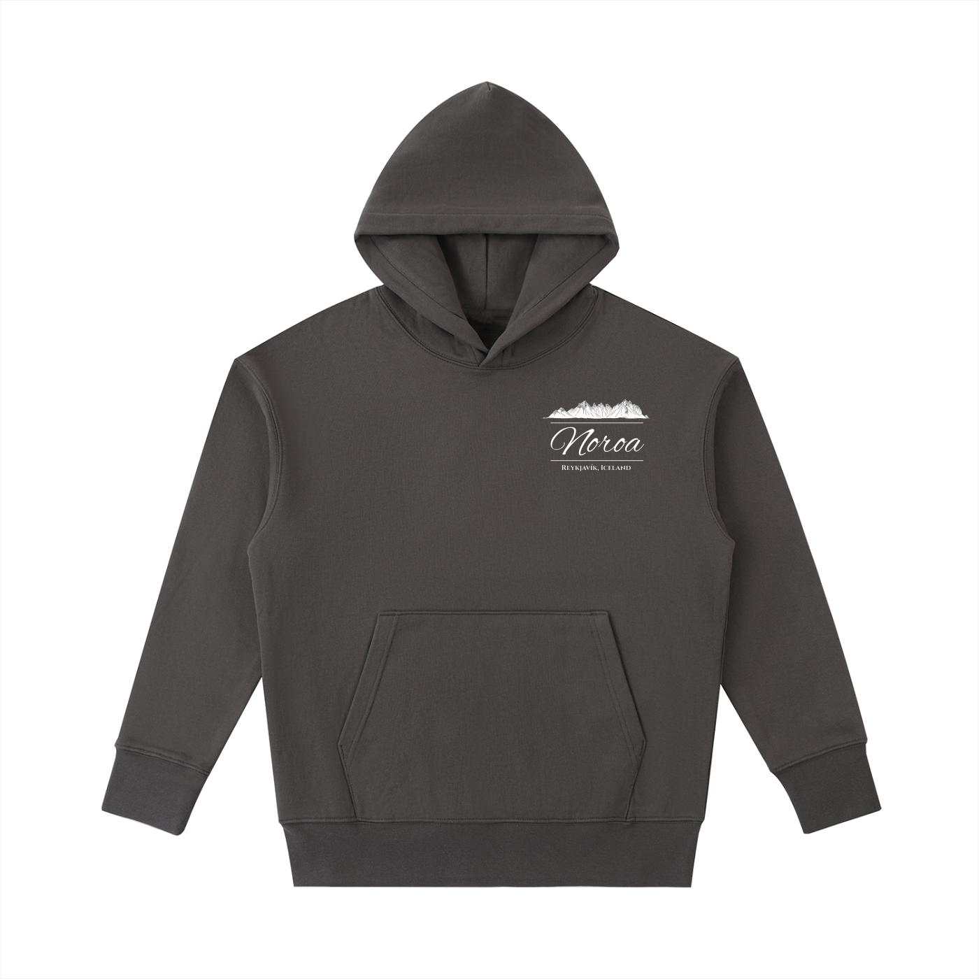 Iceland Mountains Cotton Hoodie