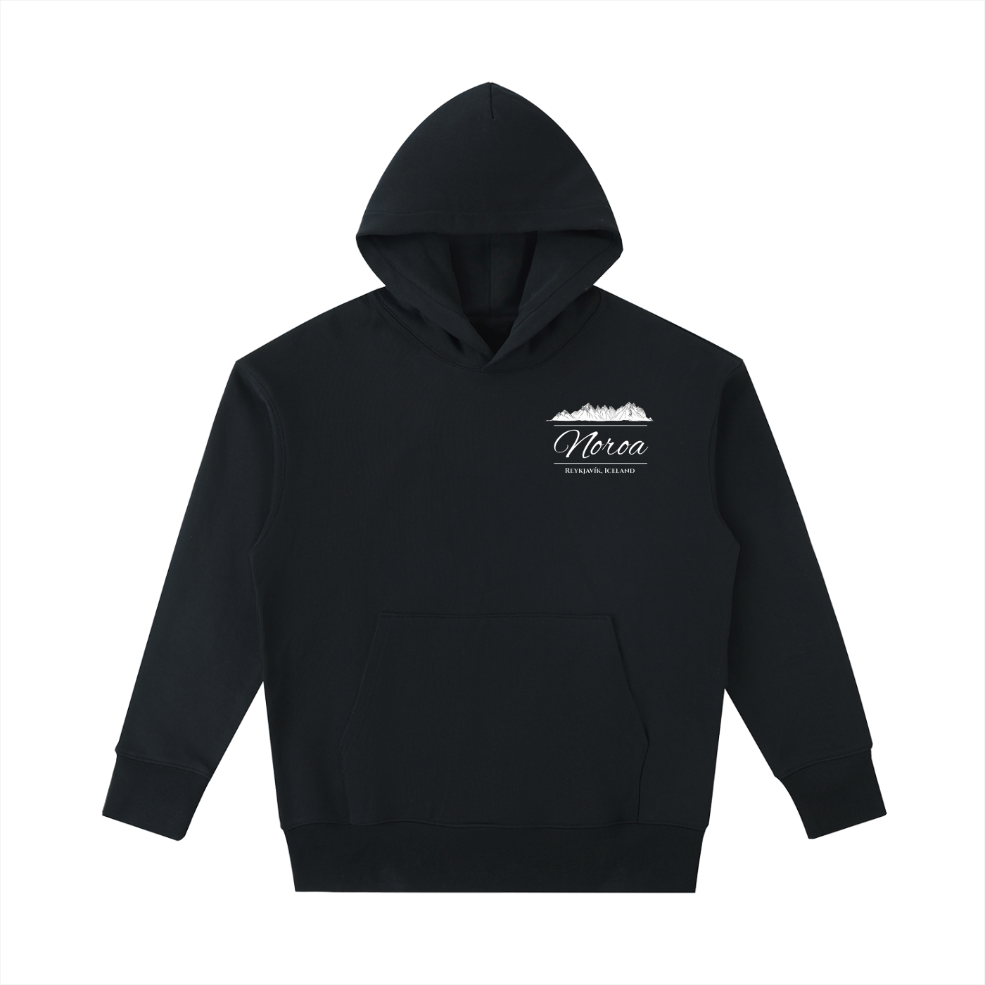 Iceland Mountains Cotton Hoodie