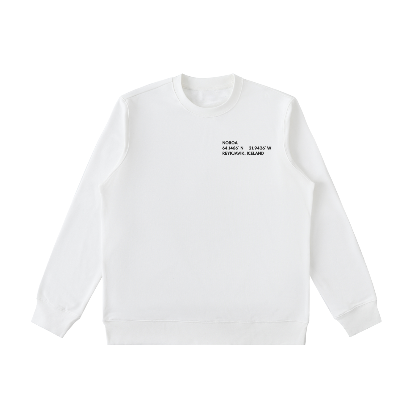 Reykjavík Coordinates Crewneck Sweatshirt