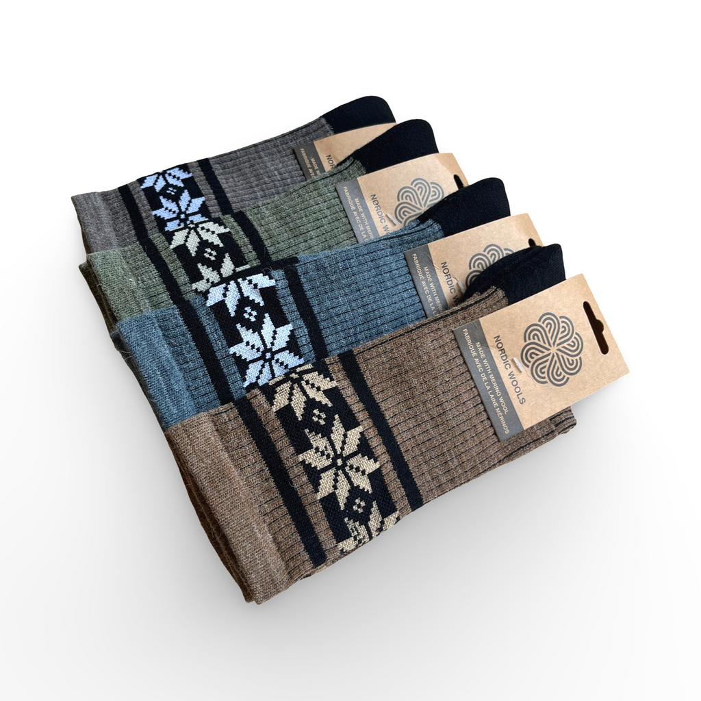 Nordic Wools HIKE™ Merino Wool Tough Socks (Denim) - Unisex-1