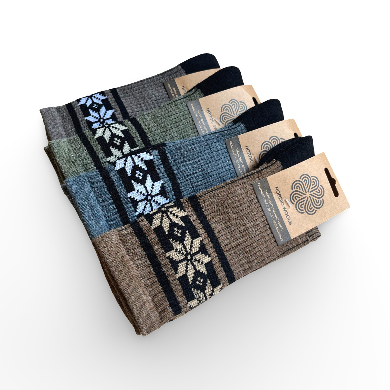 Nordic Wools HIKE™ Merino Wool Tough Socks (Denim) - Unisex-1