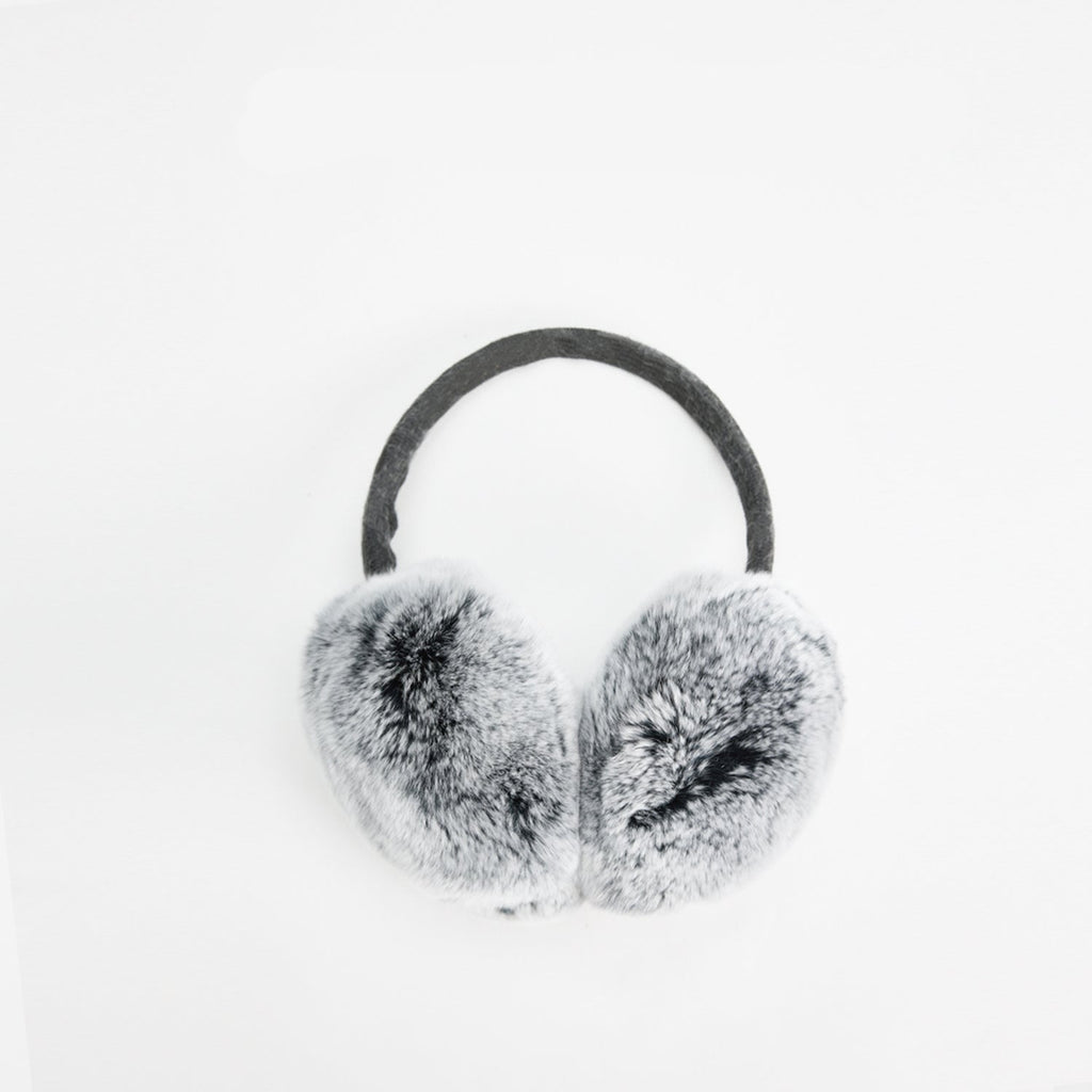 FireladyFur Women's Rabbit Fur Ear Muffs-7