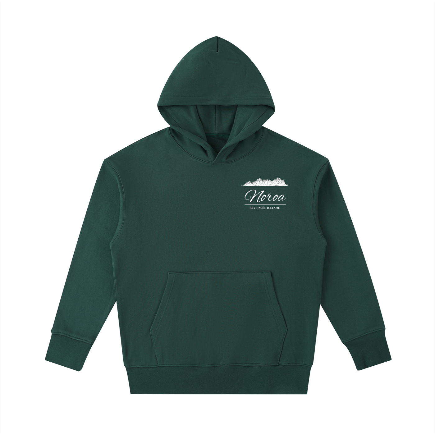 Iceland Mountains Cotton Hoodie